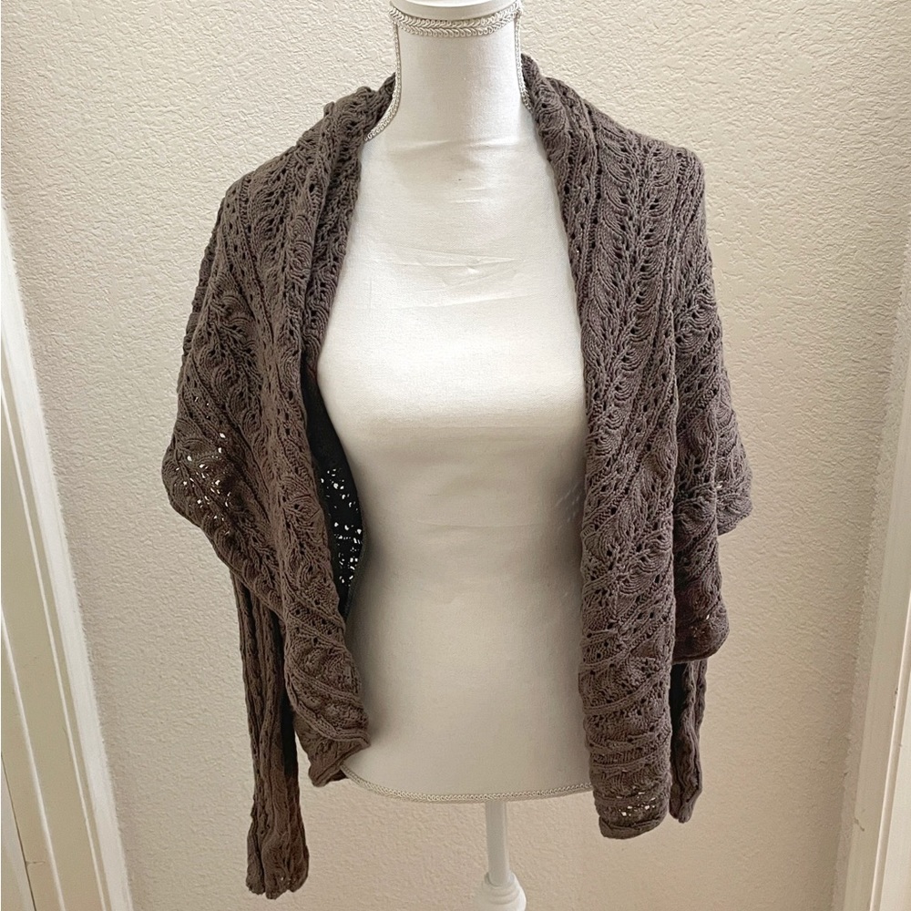 NWT Cynthia Rowley Brown Knit Cardiagn Size Medium